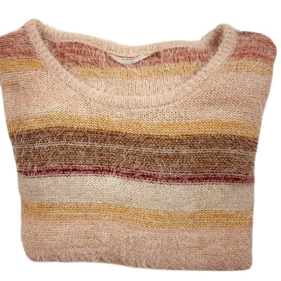 - mulitcolored crew neck sweater size medium  by cream - Picture 6 of 10